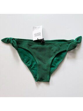 3 for $20 & Other Stories green textured side-tie bikini bottom size 2 NWT